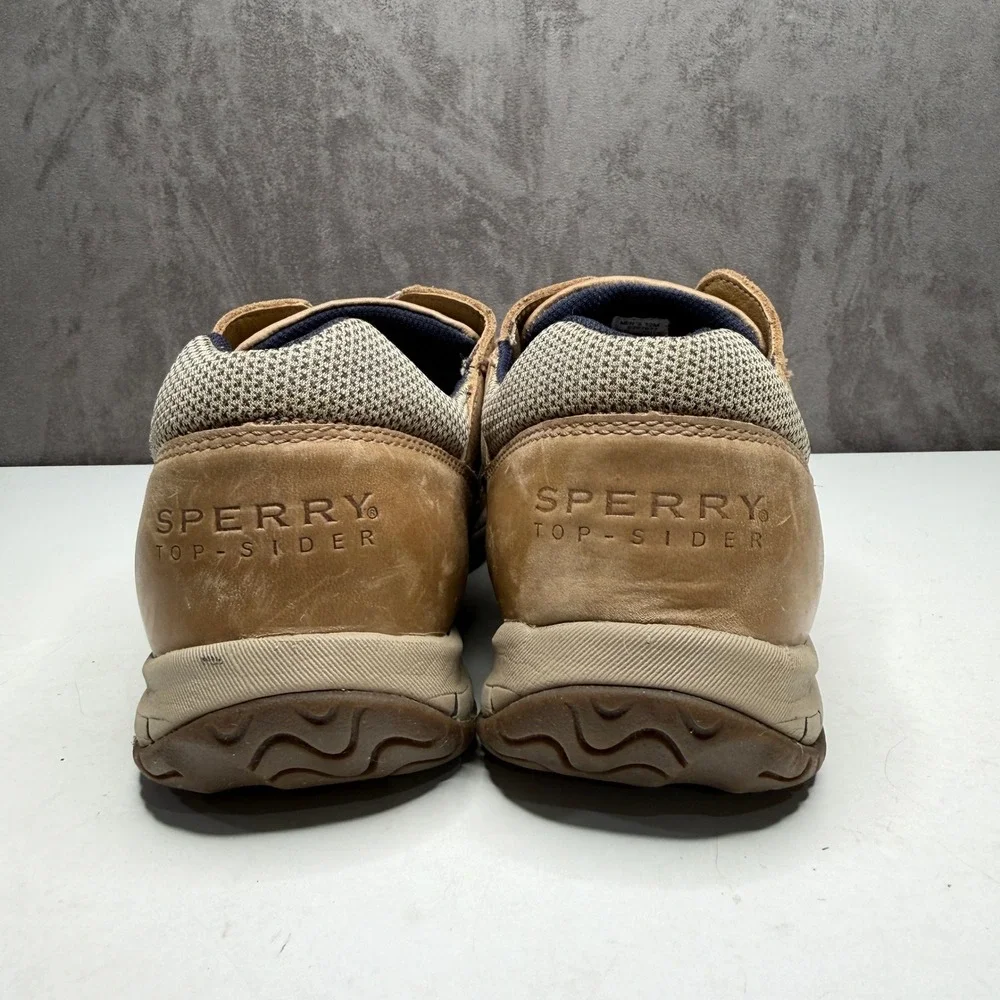 Sperry Top-Sider Boat Shoes Mens 12M Tan Leather Moc Toe Loafers 0297077